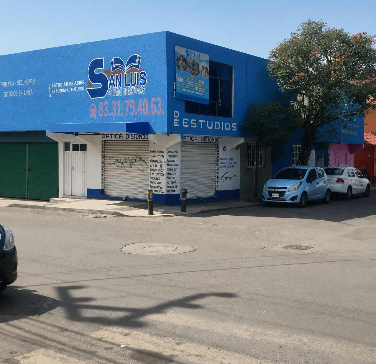Fachada del Centro de Estudios SAN LUIS